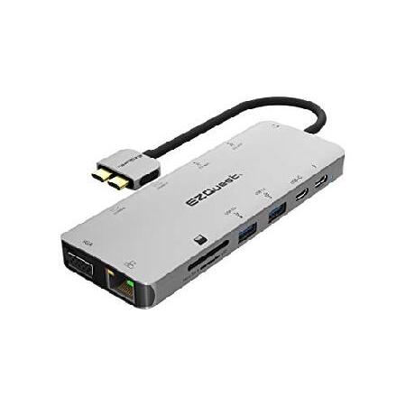 EZQuest USB Cハブ - 13イン2 USB Cドッキングステーション - HDMI 4K...