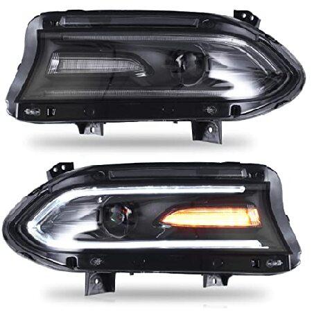 VLAND Headlight Assembly Fits for Dodge Charger 20...