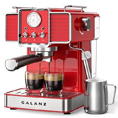 Galanz Retro Espresso Machine with Milk Frother, 1...