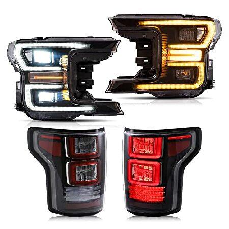 VLAND LED Projector Headlights ＆ Clear Tail Lights...