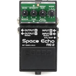 BOSS RE-2 SPACE ECHO」テープエコーディレイリバーブエフェクトペダル伝説のローランドRE-201スペースエコーのモダンコンパクトレクリエーション。｜emiemi