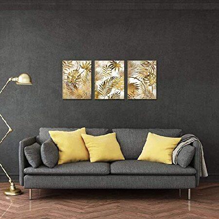 H/F 3 Pieces Canvas Painting Wall Art Tropical Pla...