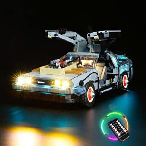BrickBling LEDライトキット レゴ バックトゥザフューチャー タイムマシン用 装飾ライト レゴ10300に対応 - リモコンバージョン (モデルは含まれていません)｜emiemi