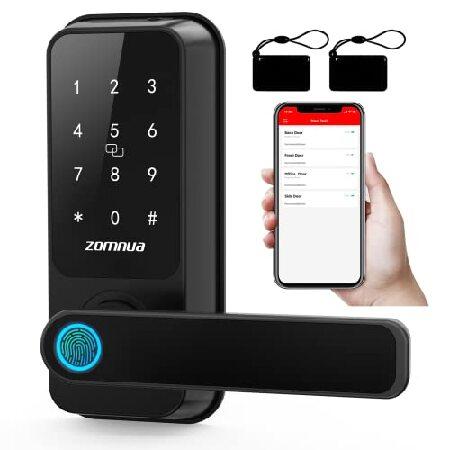 Smart Keypad Door Lock with Handle: Zomnua Fingerp...