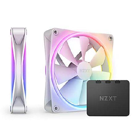 NZXT F140 RGB DUO TWIN PACK ＆ RGB Controller [Whit...