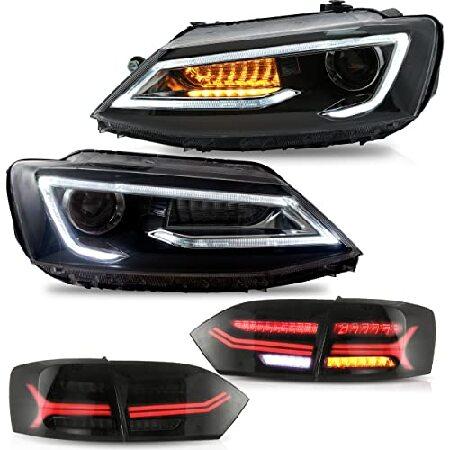 VLAND Headlights and LED Taillights Assembly Fit f...