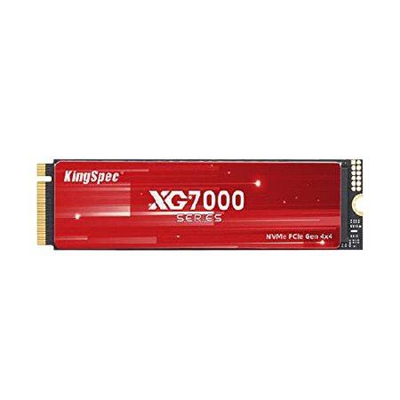 KingSpec 2TB Gen4x4 M.2 2280 NVMe SSD R/W速度最大7400/...