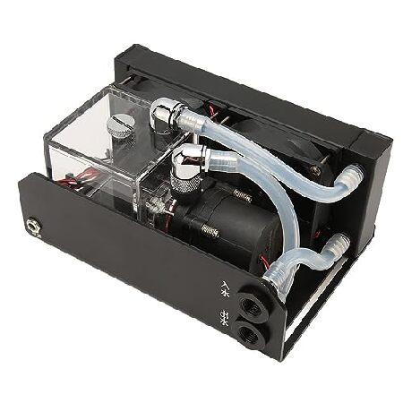 ポンプリザーバーコンボ 12V 10W 300ml 水冷ポンプタンク 80mm/4000rpm ファ...