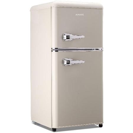 Anukis Mini Fridge with Freezer3.5 Cu Ft 2 Door Co...