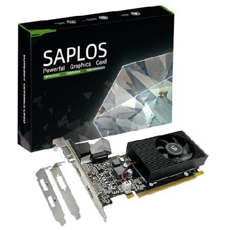 SAPLOS GT 730 2GB DDR3 128ビット、デュアルHDMI、VGA、ロープロファイ...