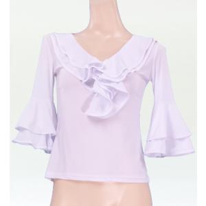 フラメンコ ブラウス ホワイト Mサイズ 1179