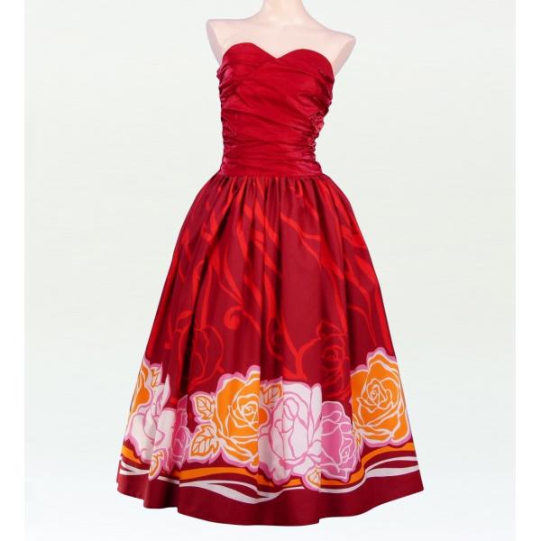 フラドレス ロング丈 クリスタルシャインレッド LLサイズ 1594rLL