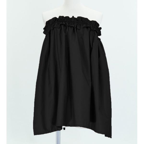 フラダンス チューブトップ ブラウス ブラック 1662b