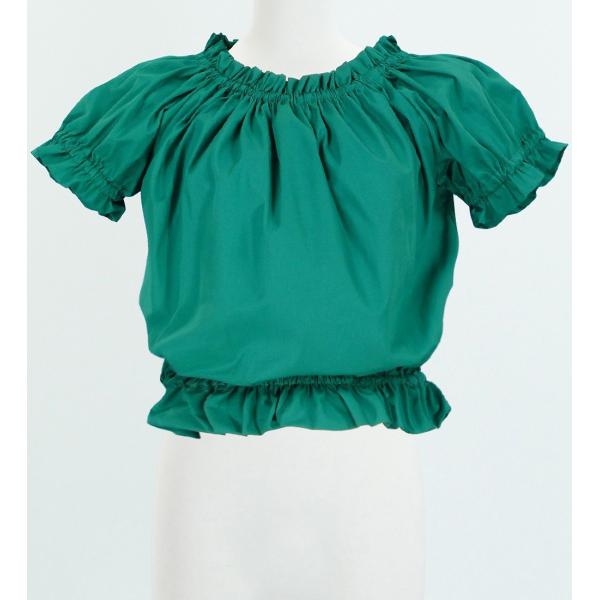 フラダンス ブラウス グリーン M(F)サイズ 1665gf