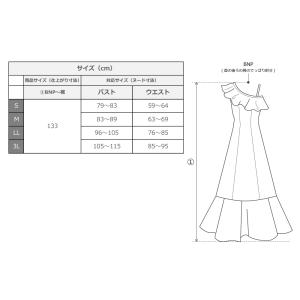 フラダンス ワンショルダー型押しベルベットドレ...の詳細画像4