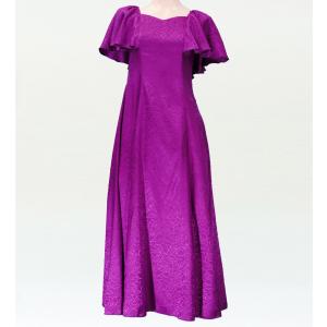 フラダンス ムームー フリル ミディ丈ドレス ピンク Fサイズ 2380piF