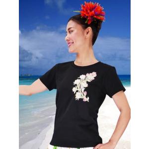 フラダンス Tシャツ M チューブローズ ブラ...の詳細画像1