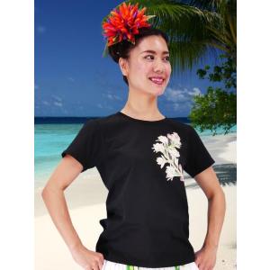 フラダンス Tシャツ M チューブローズ ブラ...の詳細画像2