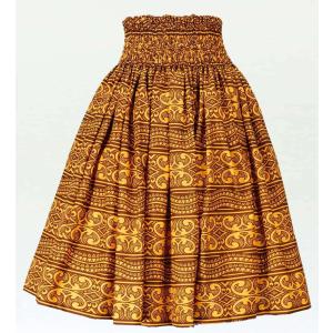 フラダンス パウスカート シングル78cm丈 イエロー 2210