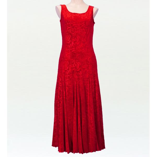 フラメンコ ローズベルベット ワンピース レッド フリーサイズ 2309rfb