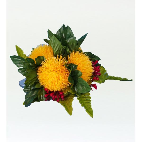 【特価】フラダンス レフア ヘアクリップ イエロー 2328y