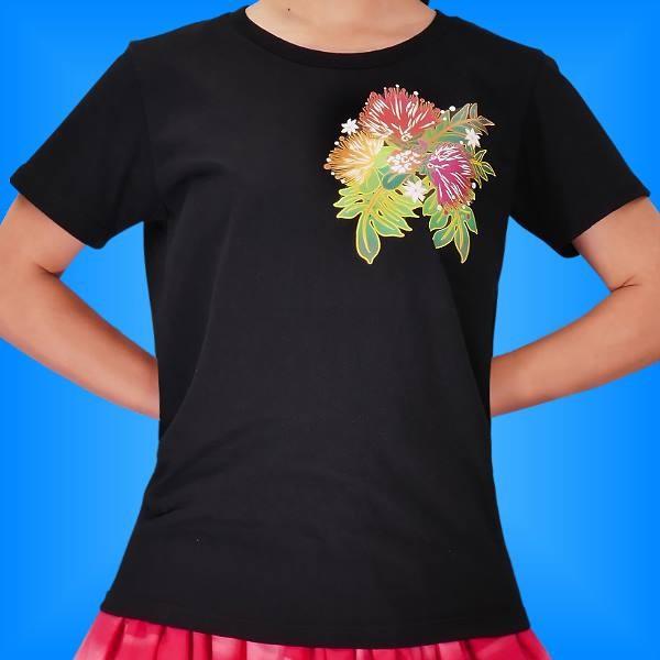 フラダンス Tシャツ 3L レフア ブラック 2335-3lb