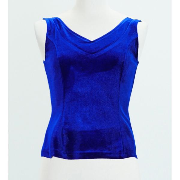 フラダンス ベルベット ブラウス ロイヤルブルー 2434rblFa
