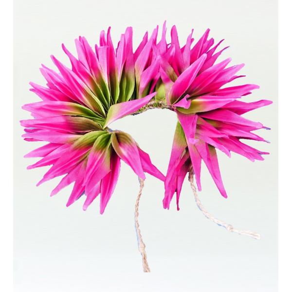 フラダンス バードオブパラダイス　アクセサリー マゼンタ×グリーン 2441magr