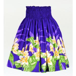 フラダンス パウスカート シングル73cm丈 パープル　2528