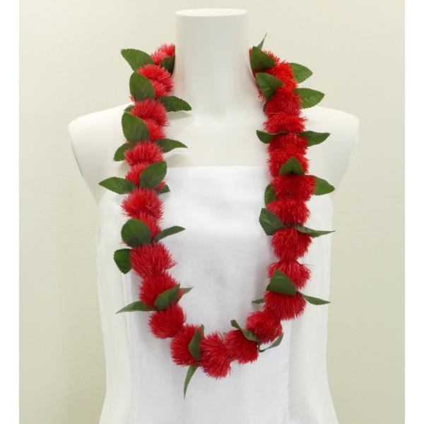 フラダンス レイ レフア レッド 2603r