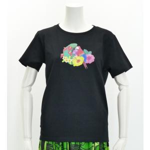 フラダンス Tシャツ [XL] トロピカルバード ブラック 2682xlb｜emika