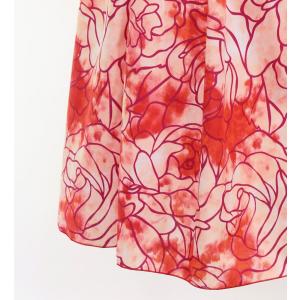 フラダンス 袖フリル ハワイアンファブリックド...の詳細画像3