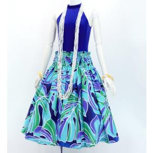フラダンス パウスカート シングル78cm丈 ...の詳細画像1