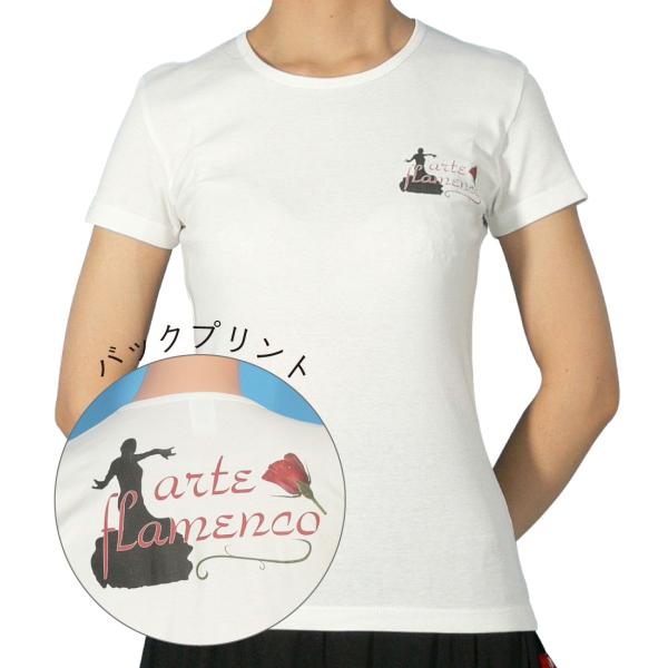 フラメンコ Tシャツ M バイレバック ホワイト 488Mw