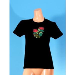 フラダンス Tシャツ L オヒアレフア ブラッ...の詳細画像3