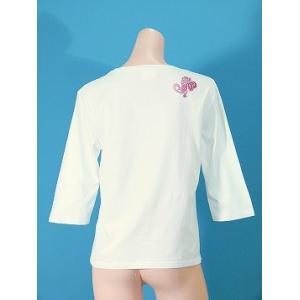 フラダンス 7分袖 Tシャツ L ピンクモンス...の詳細画像4