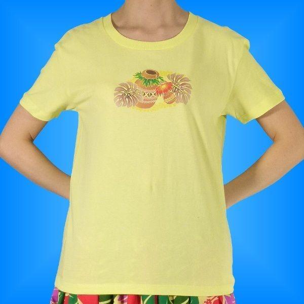 フラダンス Tシャツ [M]  イプ・ウリウリ イエロー 983my