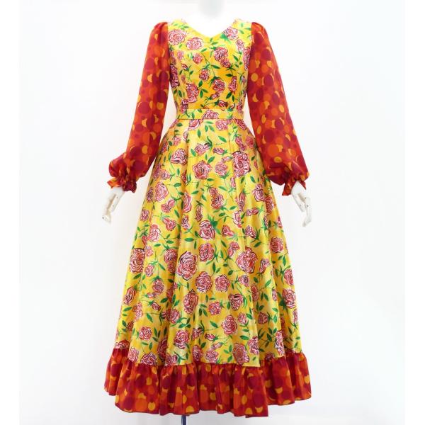 フラメンコ ローズペイズリー セットアップ イエロー＆オレンジ S-Lサイズ FBS-20