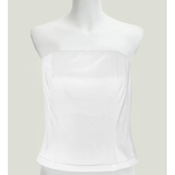 フラダンス ベロアブラウス ホワイト S・M・Lサイズ J2756wh