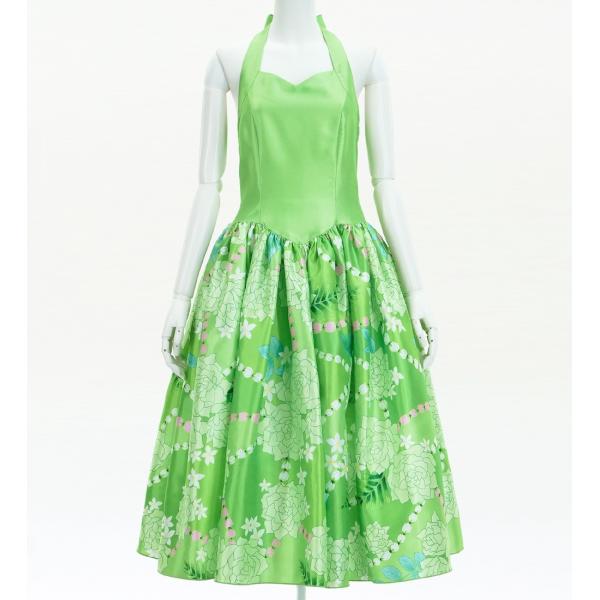 フラドレス [S・M・Lサイズ] ミディ丈 ロケラニ グリーン J2759gr