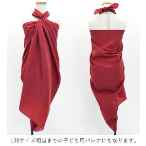 オリジナルプリントコシボ生地 ショート パレオ...の詳細画像3