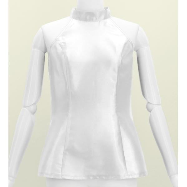 フラダンス シャンタン アメリカンスリーブ ブラウス ホワイト S・M・Lサイズ J3263wh