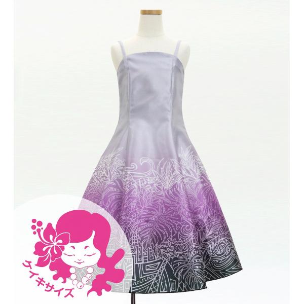 フラドレス ケイキ [120・140]ミディ丈 モンステラ×カヒコ Jp194-2