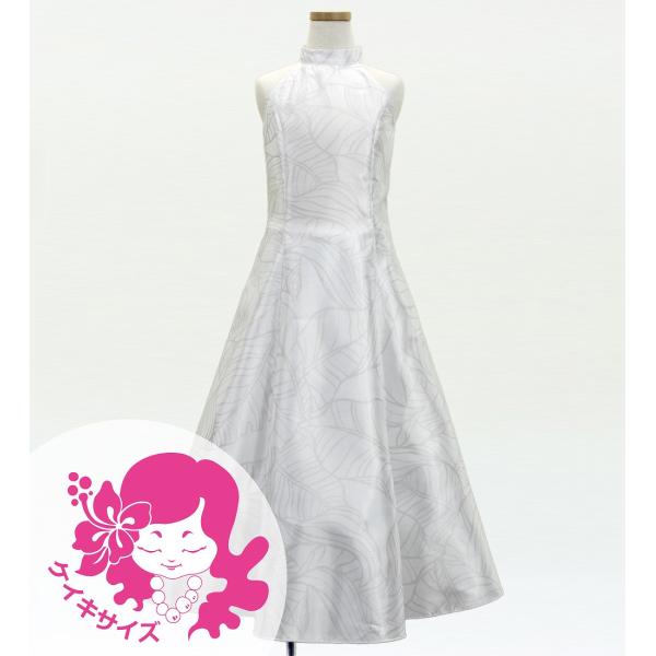 フラドレス ケイキ [120・140] シャンタン アメリカンスリーブ バナナリーフ ホワイト Jp...