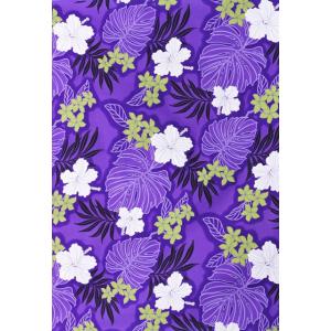 ハワイアン ファブリック パープル K119