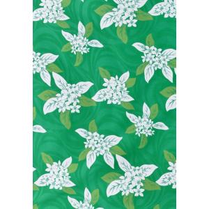 ハワイアン ファブリック グリーン K132