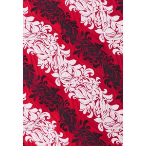 ハワイアン ファブリック レッド K135