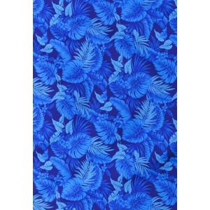 ハワイアン ファブリック ブルー K138