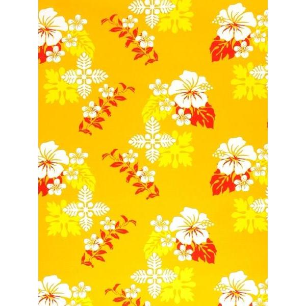 ハワイアン ファブリック イエロー K53