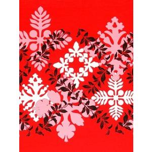 ハワイアン ファブリック レッド K58の詳細画像2